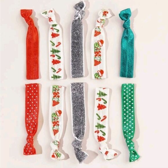 Assorted Christmas Hair Ties - Picture 3 of 5